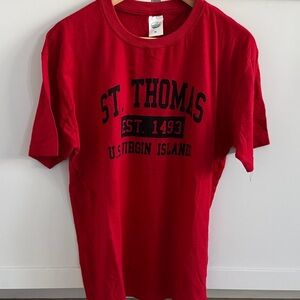 St. Thomas Red Short Sleeve Tee